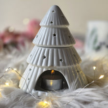 Load image into Gallery viewer, White Christmas Tree Oil Burner