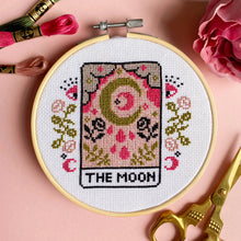 Load image into Gallery viewer, The Moon Tarot Cross Stitch Kit