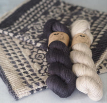 Load image into Gallery viewer, Wild Rose Cowl Yarn Kit - Dusty MCN Sock