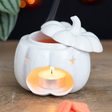Load image into Gallery viewer, White Star Pumpkin Wax Melt Warmer
