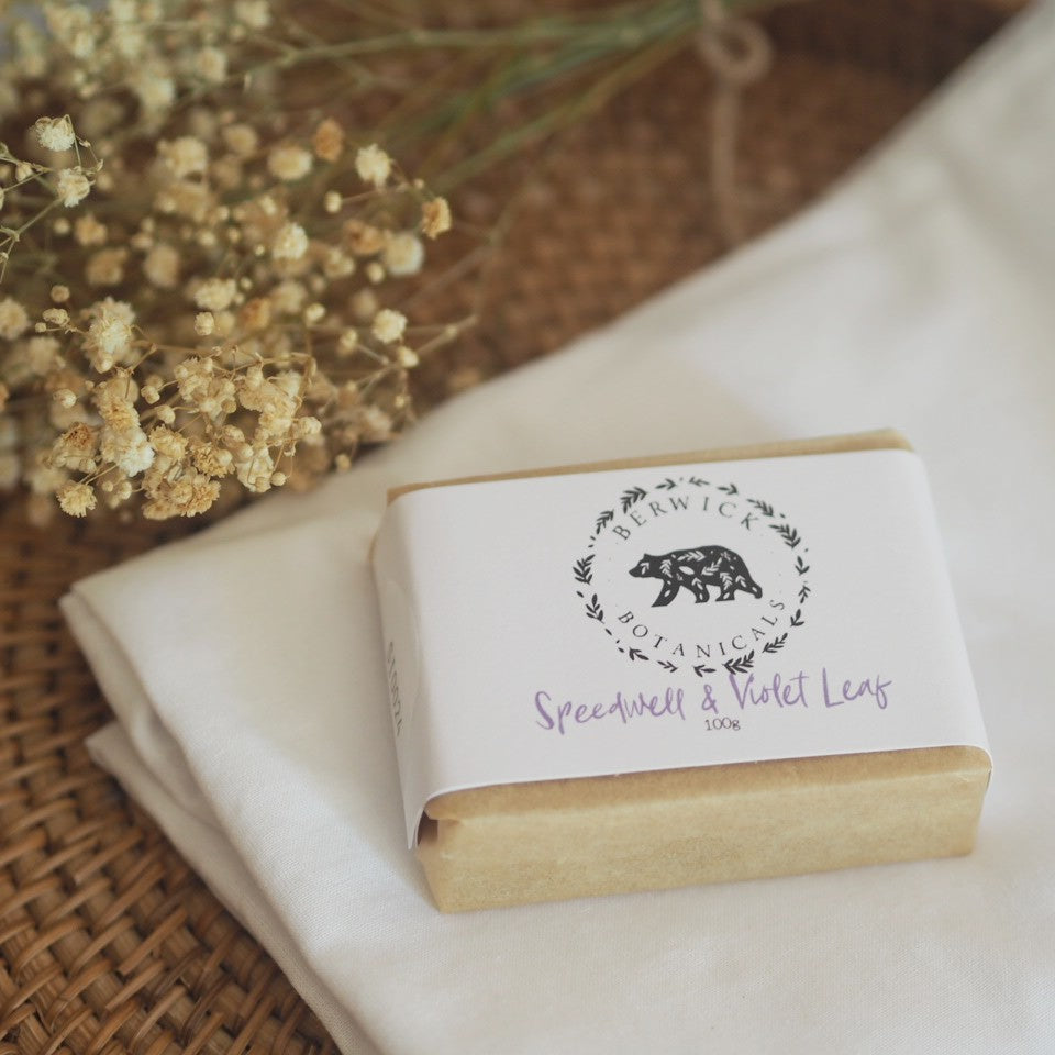 Berwick Botanicals Handmade Soap - Speedwell & Violet Leaf 100g
