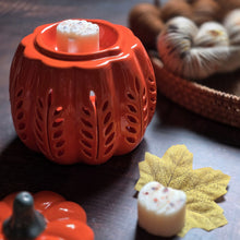 Load image into Gallery viewer, Orange Leaf Pumpkin Wax Melt Warmer
