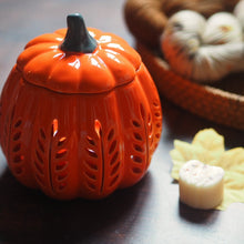 Load image into Gallery viewer, Orange Leaf Pumpkin Wax Melt Warmer
