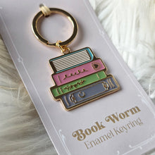 Load image into Gallery viewer, Book Worm Keyring
