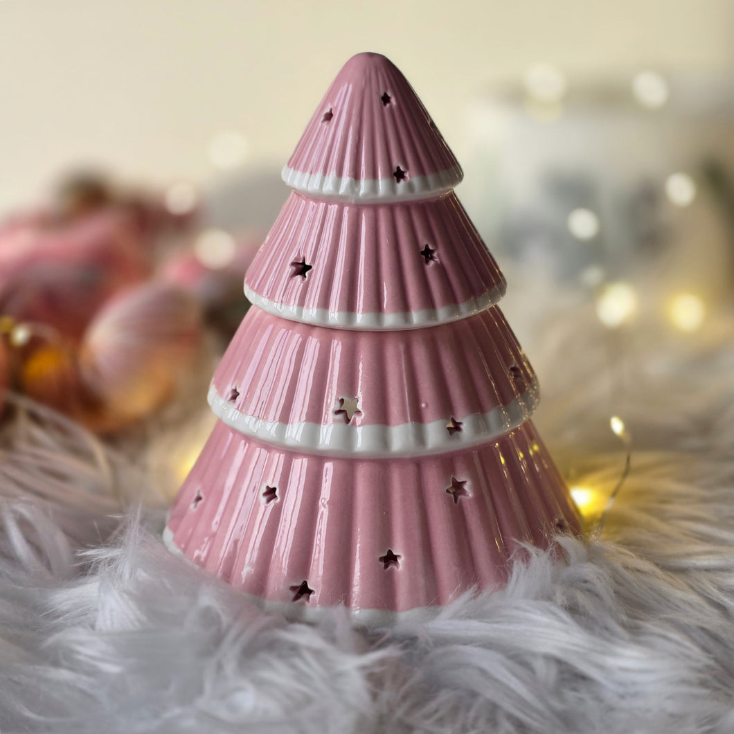 Pink Christmas Tree Oil Burner