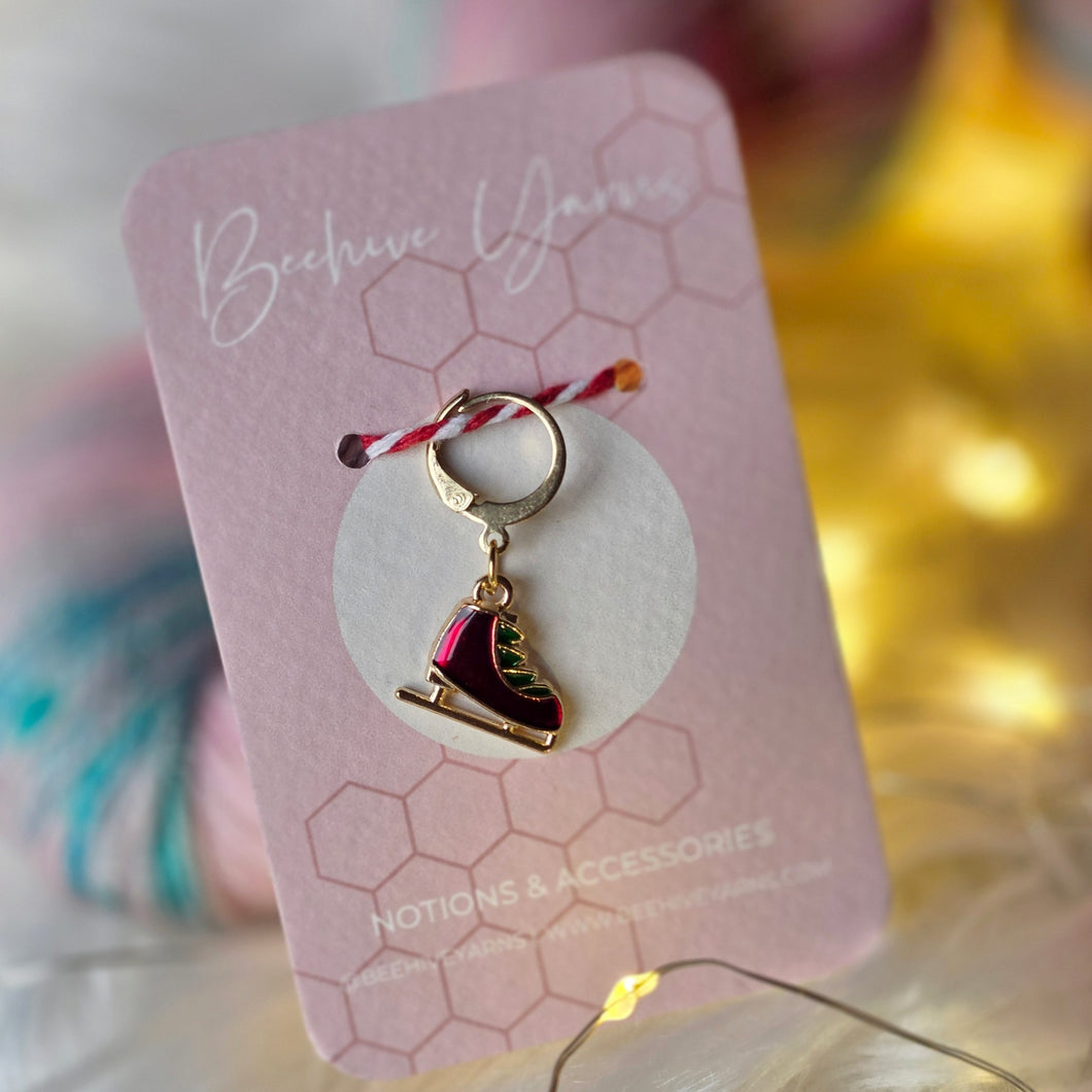 Ice Skate Stitchmarker