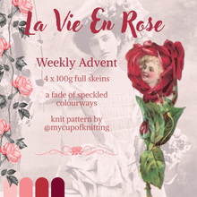 Load image into Gallery viewer, La Vie En Rose - Weekly Advent (4 x 100g skeins)
