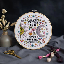 Load image into Gallery viewer, Love by the Moon Cross Stitch Kit
