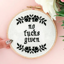Load image into Gallery viewer, No F*cks Given Cross Stitch Kit
