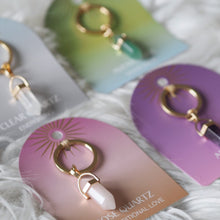 Load image into Gallery viewer, Amethyst Crystal Keyring
