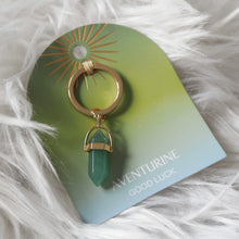 Load image into Gallery viewer, Aventurine Crystal Keyring
