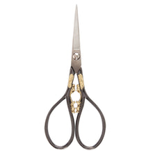 Load image into Gallery viewer, Fancy Fine Point Scissors Black/Gold
