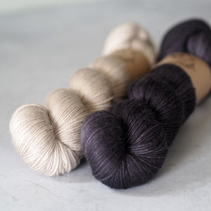 Wild Rose Cowl Yarn Kit - Dusty MCN Sock