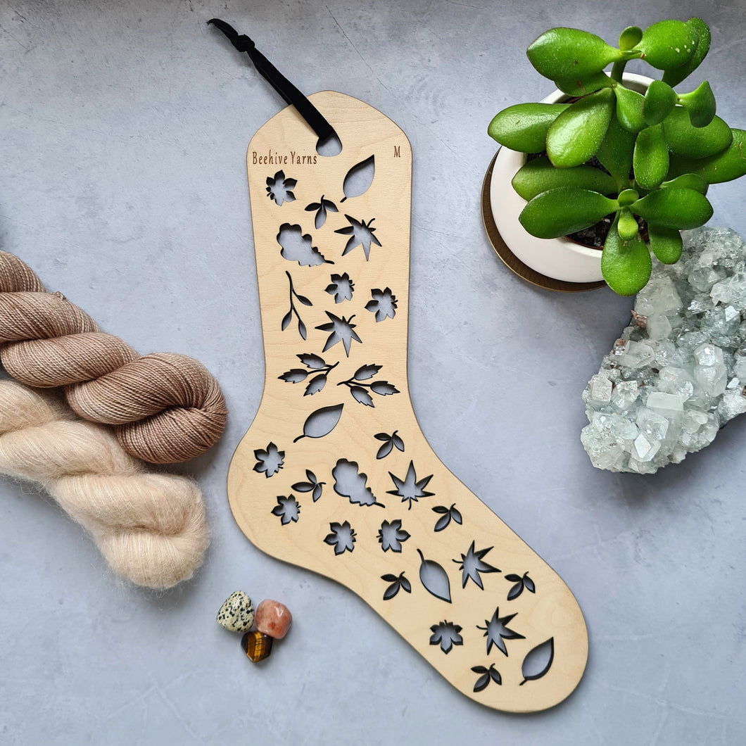 Autumn Leaves Sock Blocker