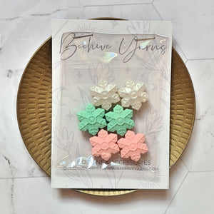 Snowflake Stitch Stoppers (set of 3 pairs)